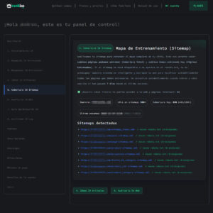 5 Cobertura IA Sitemap